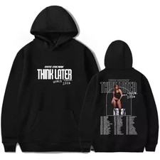 Tate McRae Hoodies Merch 2024 Think Later World Tour Hoodie Double Sided S-5XL