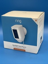 Brand New Ring Spotlight Cam Plug-In White Ou...
