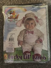 Rubies Lucky Lil  Lamb Costume Full Body Size 12-18 Months With Hood Plush
