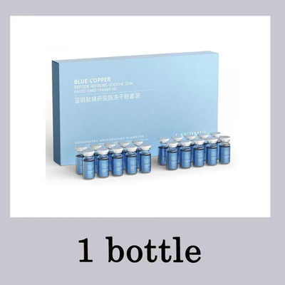 Blau Kupfer Peptid gefriergetrocknet Pulver Set Oligopeptid Anti Falten Essenz Sh