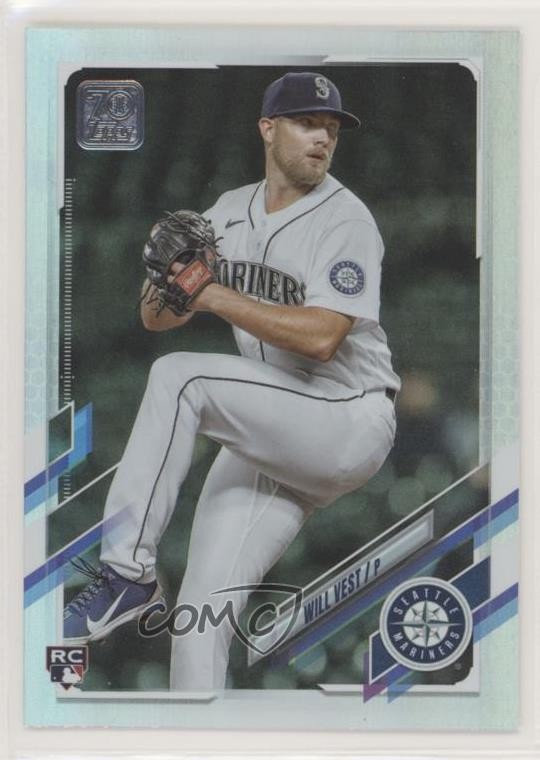 2021 Topps Update Rainbow Foil Will Vest #US3 Rookie RC 0p5e