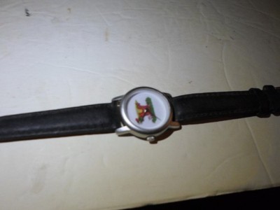 Keebler Watch Wristwatch Vintage Tree Toll House Cookies Leather band Rare HTF