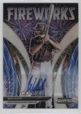 2021 Panini Prizm Draft Picks Fireworks Silver Wes Kath #F-WK Auto 0rd2