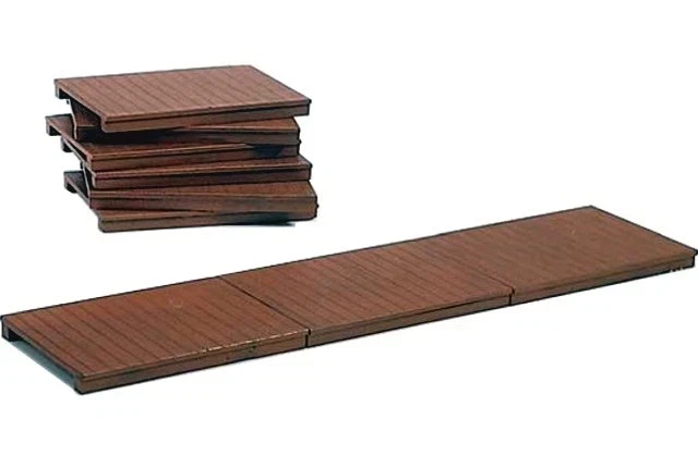 NIB Piko 62281 G SCALE WOODEN SIDEWALK Kit (Pack of 6) SEALED - Image 2 of 4