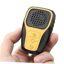 Wearable Bluetooth Speaker, Clip-on Wireless Portable Speakers, IP67 Yellow