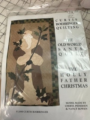 Curtis Boehringer Old World Santa Block Kit - Holly Feather