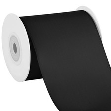 Black Double Faced Satin Ribbon 3 Inch x 10 Yards Solid Fabric Gift Wrapping