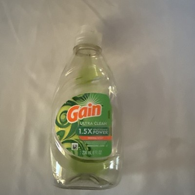 GAIN Ultra Clean Dishwashing Liquid Soap Grease Cleaner Bottle Only 8oz Empty 1.