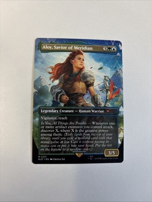 Aloy, Savior Of Meridian Magic The Gathering Secret Lair M2221 PlayStation 