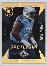 2013 Panini Limited Phenoms Spotlight Gold 10/25 Chance Warmack #176 7l6