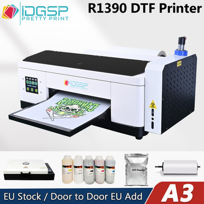 A3 DTF Printer Epson R1390 Print Head Direct to Film Heat Printer Oven EU Stock