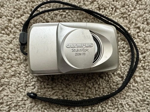 Excellent Olympus Stylus Epic Zoom 170 35mm Film Camera 38–170mm Tested + Film