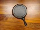 Lodge #4 Vintage Restored Cast Iron Skillet 3-Notch