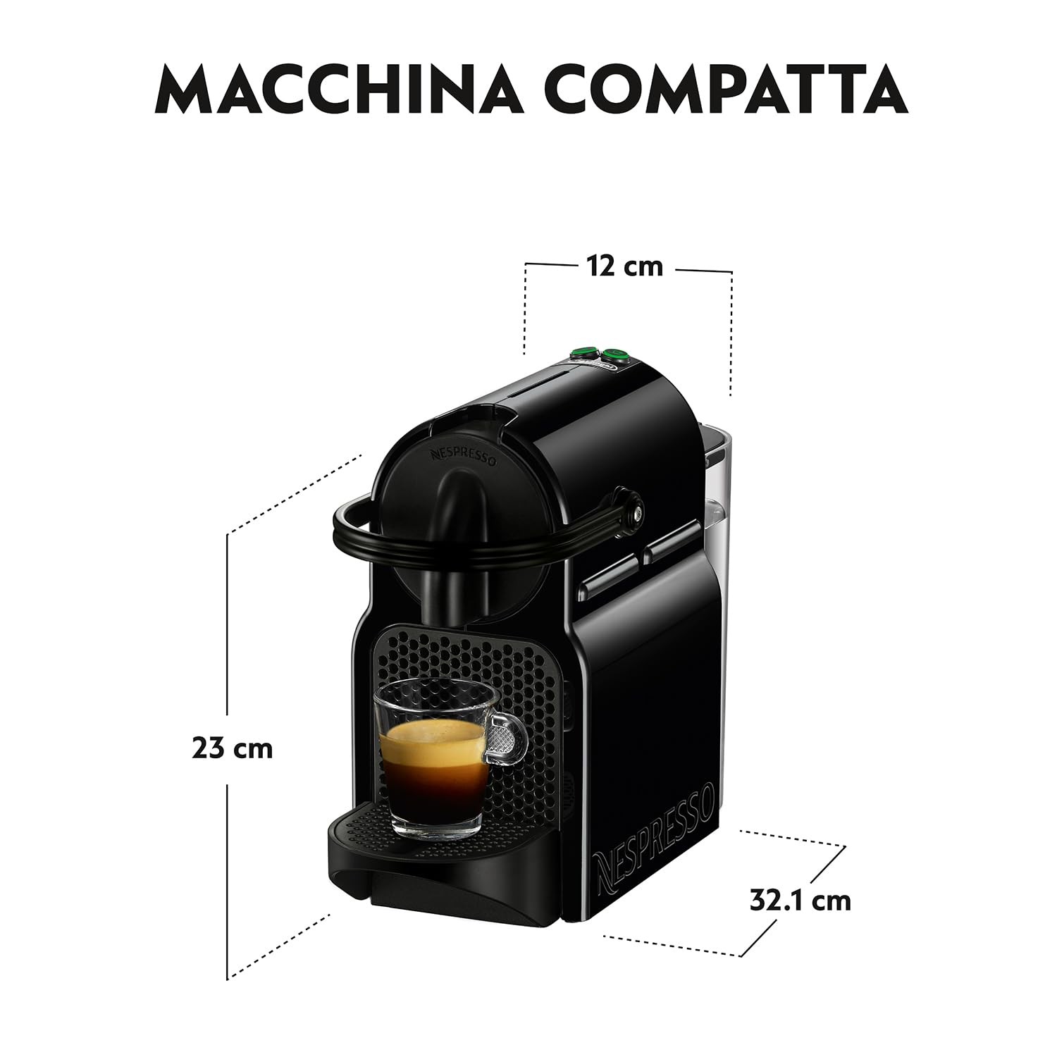 De'Longhi Inissia EN80.B Nespresso: La Macchina Caffè per l'Espresso Perfetto - 4
