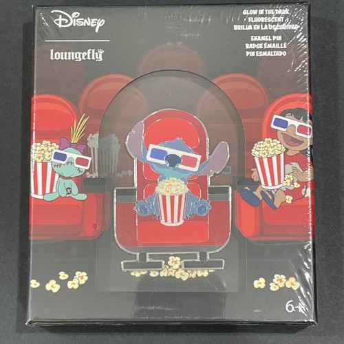 Disney Loungefly Lilo And Stitch Pin Glows In Dark Limited Edition Neu Sealed - Bild 1 von 7