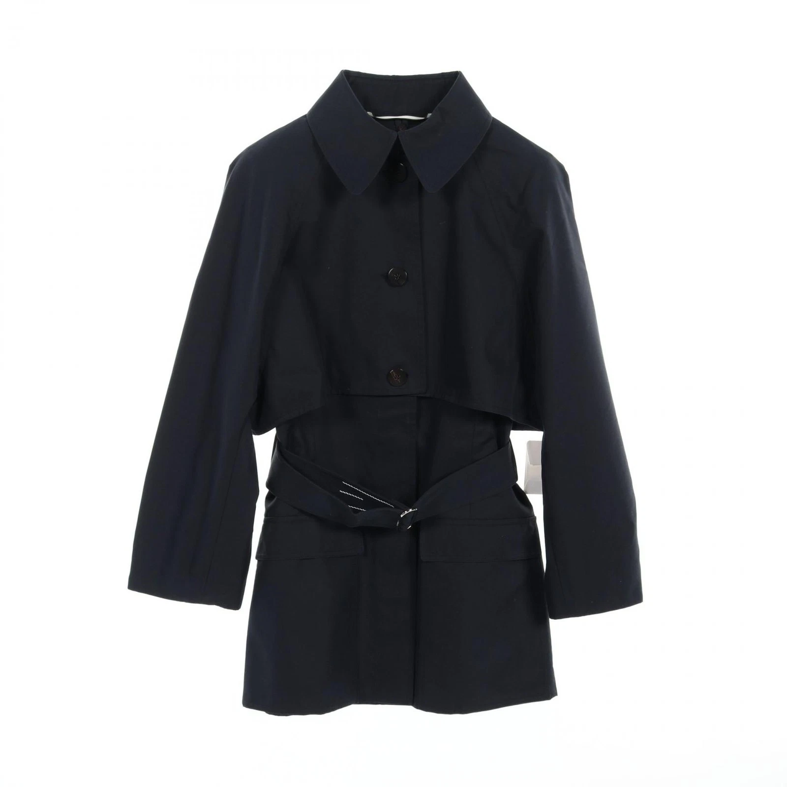 HERMÈS Hermes Trench Cappotto Nylon Cotone Navy r31_0711