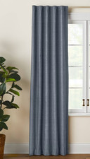42"W x 84"L Twill Solid Kids' Blackout Window Curtain Single Panel Navy