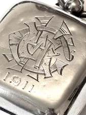 Edwardian Silver Sovereign Case Chester 1907 by James Deakin & Sons