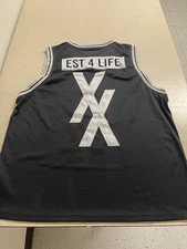 Machine Gun Kelly/MGK EST 4 Life Basket Ball Jersey Size L