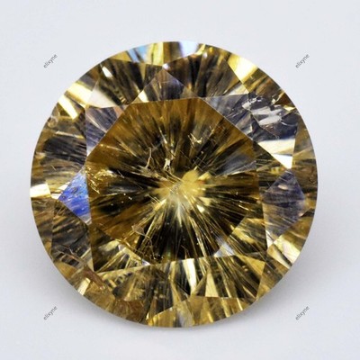 Excellent Quality 4Ct Peach Color Round Faceted Natural Moissanite Loose Diamond