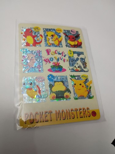 Snorlax Eevee Blastoise Mew Pocket Monsters Vending Prisma Holo Sticker  - Bild 1 von 5