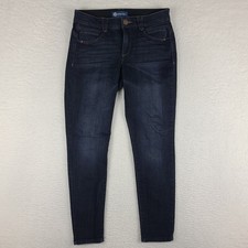 Democracy Jeans Womens 6 Blue AB Solution Skinny Ankle Jegging Dark Wash Denim