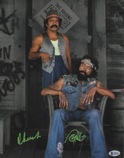 Tommy Chong Cheech Marin Signed 11x14 Photo Up in Smoke Autograph Beckett COA