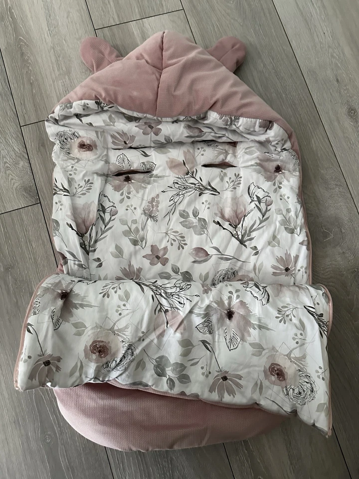 BABYFUßSACK für Babyschale Frühling Übergang warm mit Füllung - Bild 3 von 3