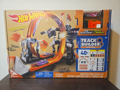 Hot Wheels Track Builder System Construction Crash Kit 5+ NEW