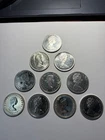 10) Canadian Silver Dollars 80% Silver