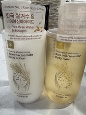 New Glamfox Rice Niacinamide Body Wash And Lotion Set