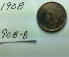1908 Indian Head Penny; Good condition #908-8