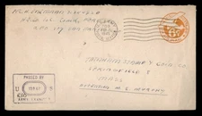 DR WHO 1945 APO 209 ENGLAND WWII CENSOR STATIONERY w10267