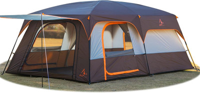 Extra Large Tent 6-10-12-14 Person(Style-B),Family Cabin Tents,2 Rooms,3 Doors a