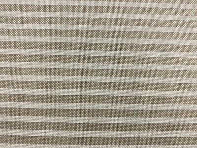 Hogsfoot horizontale Streifen weiß beige Gardinenrollo Polster Handarbeit Stoff