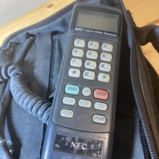 Vintage NEC Cellular Mobile Phone NEC BAG PHONE CH-1011-A W/BAG