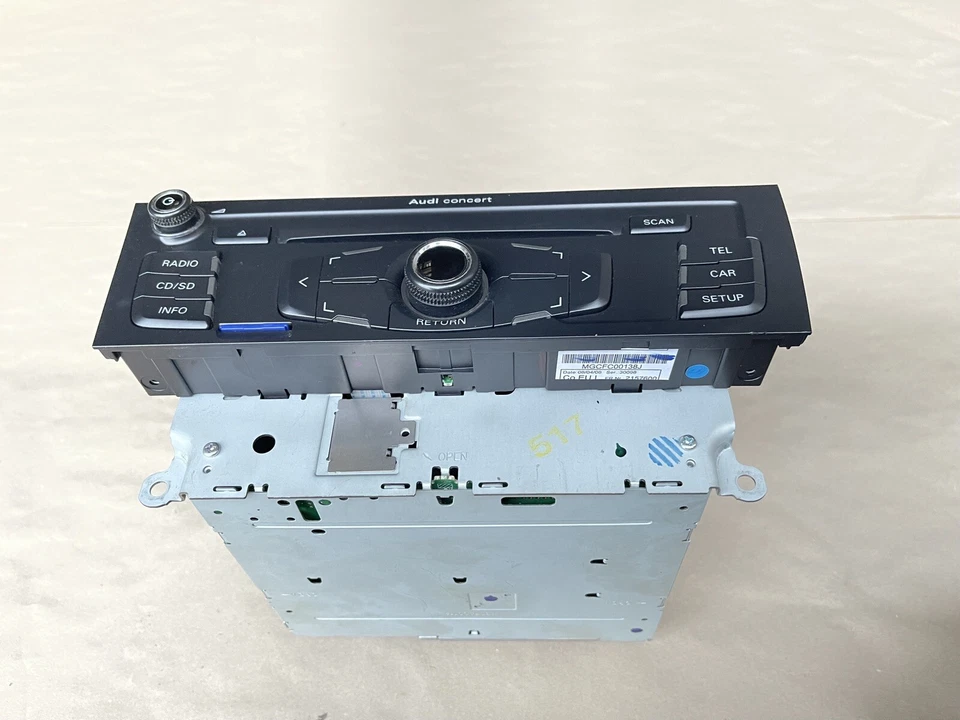 AUDI A4 8K B8 2.0 TDI Autoradio Concert CD-Radio Tuner Panasonic 8T1035186B Orig - Bild 2 von 4