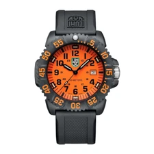 Luminox Men's 44mm Sea Lion Orange Dial Swiss Black Polyurethane Watch X2.2059.1