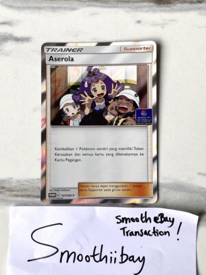Acerola 147/SM-P Promo Gym Pokemon Card Indonesia Exclusive League