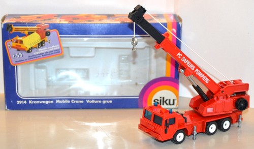 Grue Téléscopique Mercedes SIKU 1/55e - Modèle FAUN - Miniature En Métal - Occasion