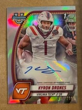 KYRON DRONES Virginia Tech 2024 Bowman Chrome University Refractor AUTO 89/299