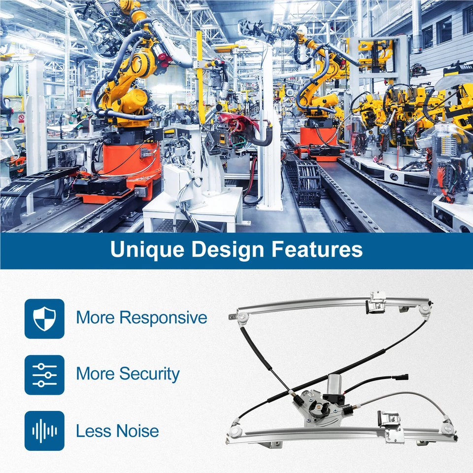 Par de reguladores de ventana eléctrica delanteros para Ford F-150 Lobo 2004-2008 con motor Foto 4 de 4