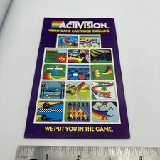 ACTIVISION ATARI 2600 VCS VIDEO GAME CARTRIDGE CATALOG 1982 EXCELLENT SHAPE