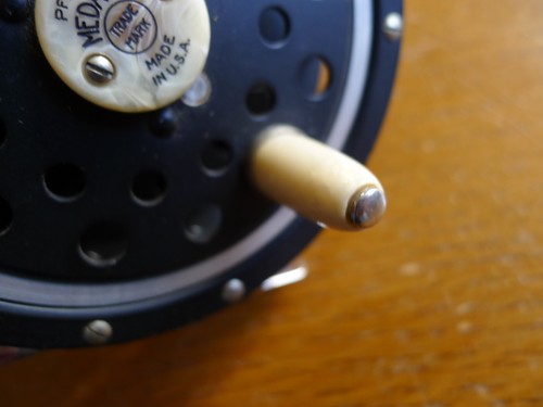 Carrete de pesca con mosca Diamolite vintage Pflueger Medalist 1495 hecho en EE. UU. - Imagen 6 de 20