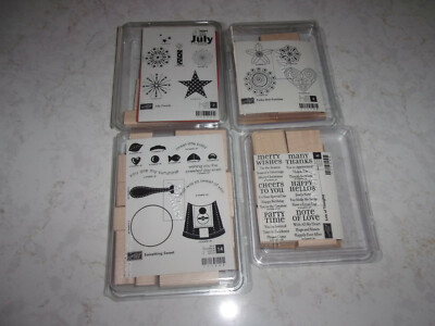 NEW IN PACKAGE, ONE STAMPIN' UP WOOD STAMP SET- SELECT THE SET THAT YOU ...