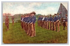 Life In Our Army, Retreat, Military Postcard