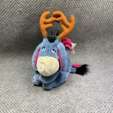 Disney Store Reindeer Eeyore Winnie The Pooh Christmas Plush