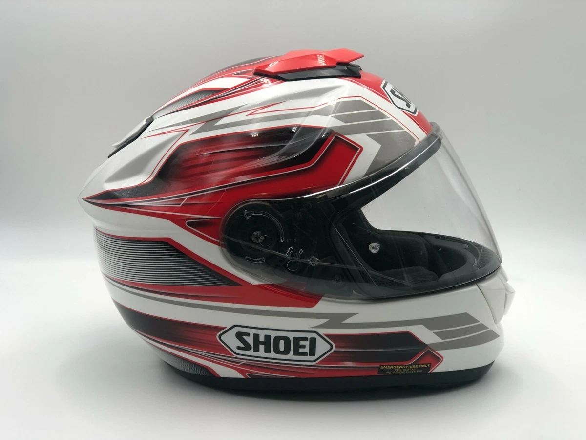 Shoei GT-Air INERTIA RED/WHITE Helmet Motorcycle DOT | eBay