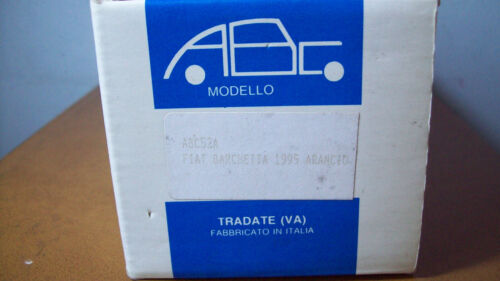 1/43 ABC MODELLO ABC52A FIAT BARCHETTA PRESENTAZIONE 1995 IN ORANGE - Picture 2 of 8