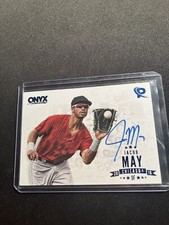 2016 Onyx Platinum Elite Blue Auto Jacob May #JM-PEA16 Auto